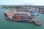 ID 137 PORT OF AUCKLAND - an aerial view of the Axis Fergusson Container Terminal.
